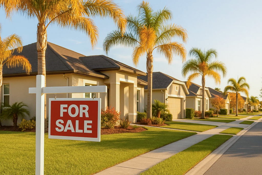 Homeowner in Florida preparing to sell their house before the winter season begins.