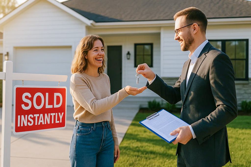 Homeowner reviewing options to sell a house quickly without listing it on the market