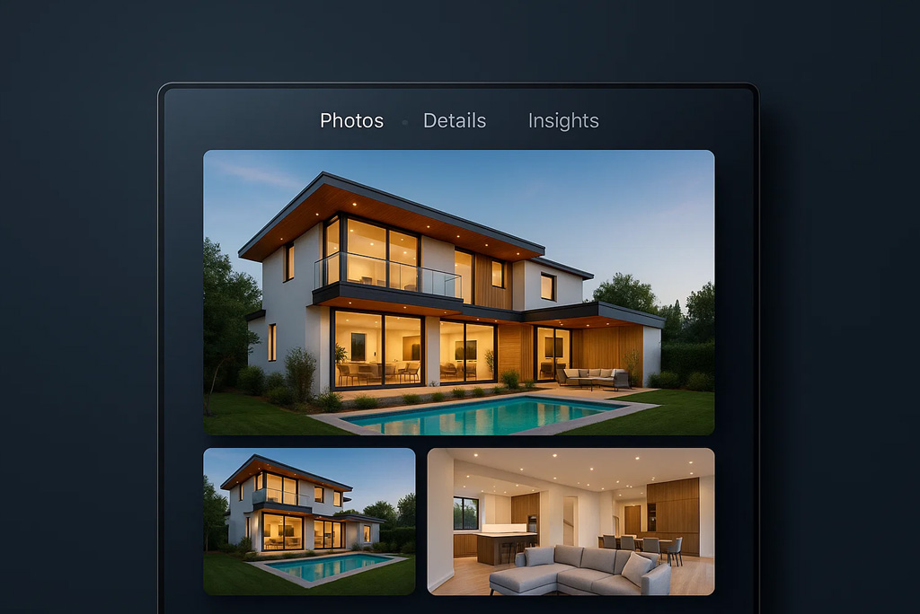 Home listing showcased online with high-quality photos and strong curb appeal to attract buyers