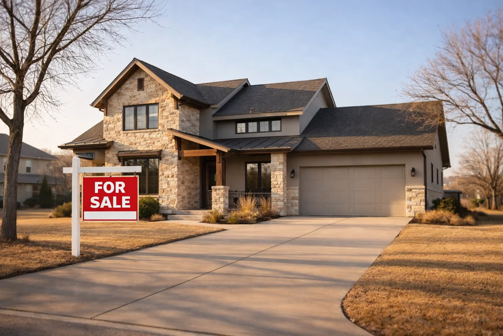 Texas real estate listings during winter season