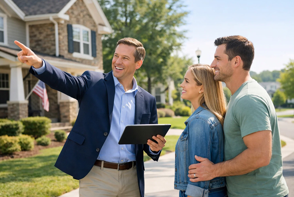 real estate agent in Georgia helping buyers choose the right home