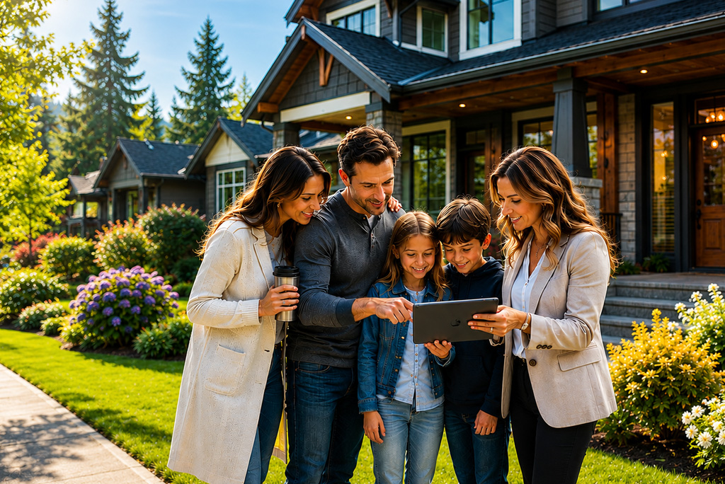 Buyer searching homes for sale in Washington while planning weekend property tours
