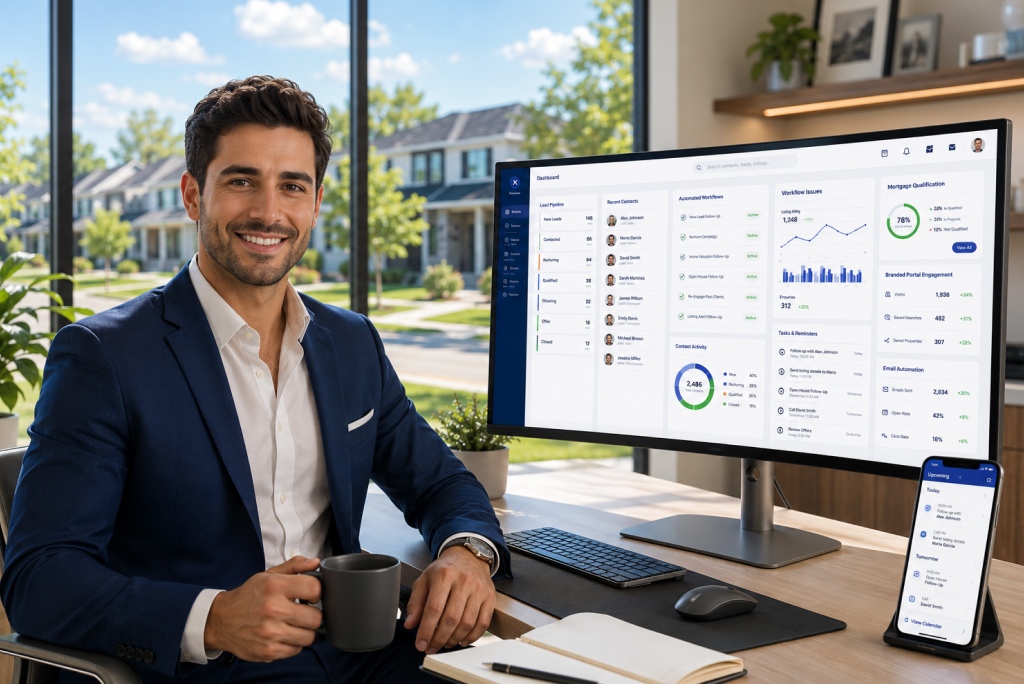 Real estate CRM software helping agents manage leads and close more deals