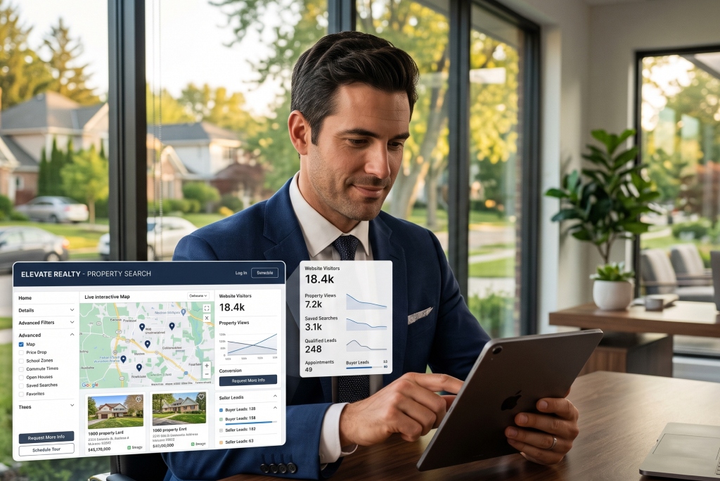 Real estate website builder helping agents capture and convert online leads